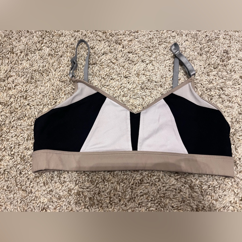 ALO Yoga Black and White Sports Bra